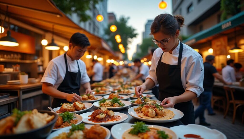 découvrez comment la street food transforme la cuisine populaire en une expérience gastronomique raffinée, alliant saveurs authentiques et créativité culinaire.