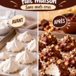 Bouchées maison croquantes en chocolat et meringue savoureuses