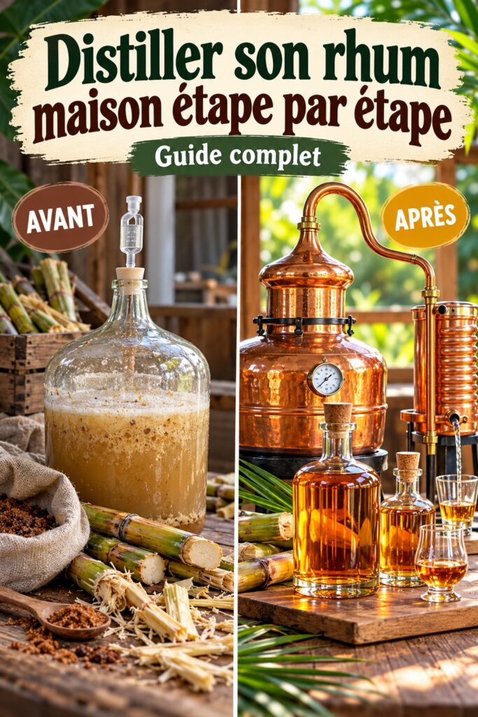 Un alambic utilisé pour distiller du rhum maison