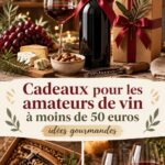 Sélection de cadeaux pour amateurs de vin à moins de 50 euros, variés et élégants.